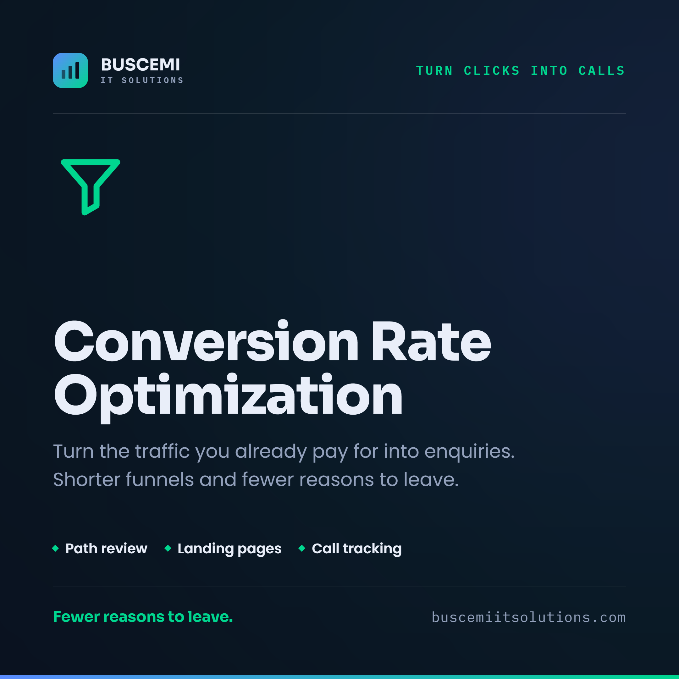 Conversion Rate Optimization – Buscemi IT Solutions