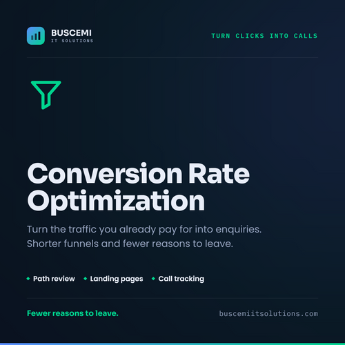 Conversion Rate Optimization – Buscemi IT Solutions