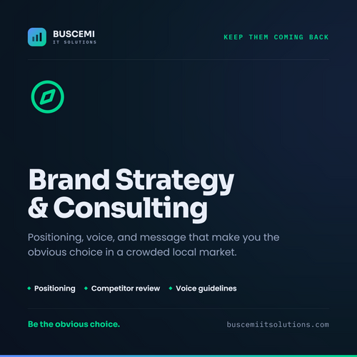 Brand Strategy and Consulting – Buscemi IT Solutions