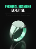 Personal Branding Expertise cover, a glowing jade signet ring on black, from Buscemi IT Solutions