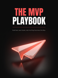 The MVP Playbook cover, a glowing coral paper airplane on black, from Buscemi IT Solutions
