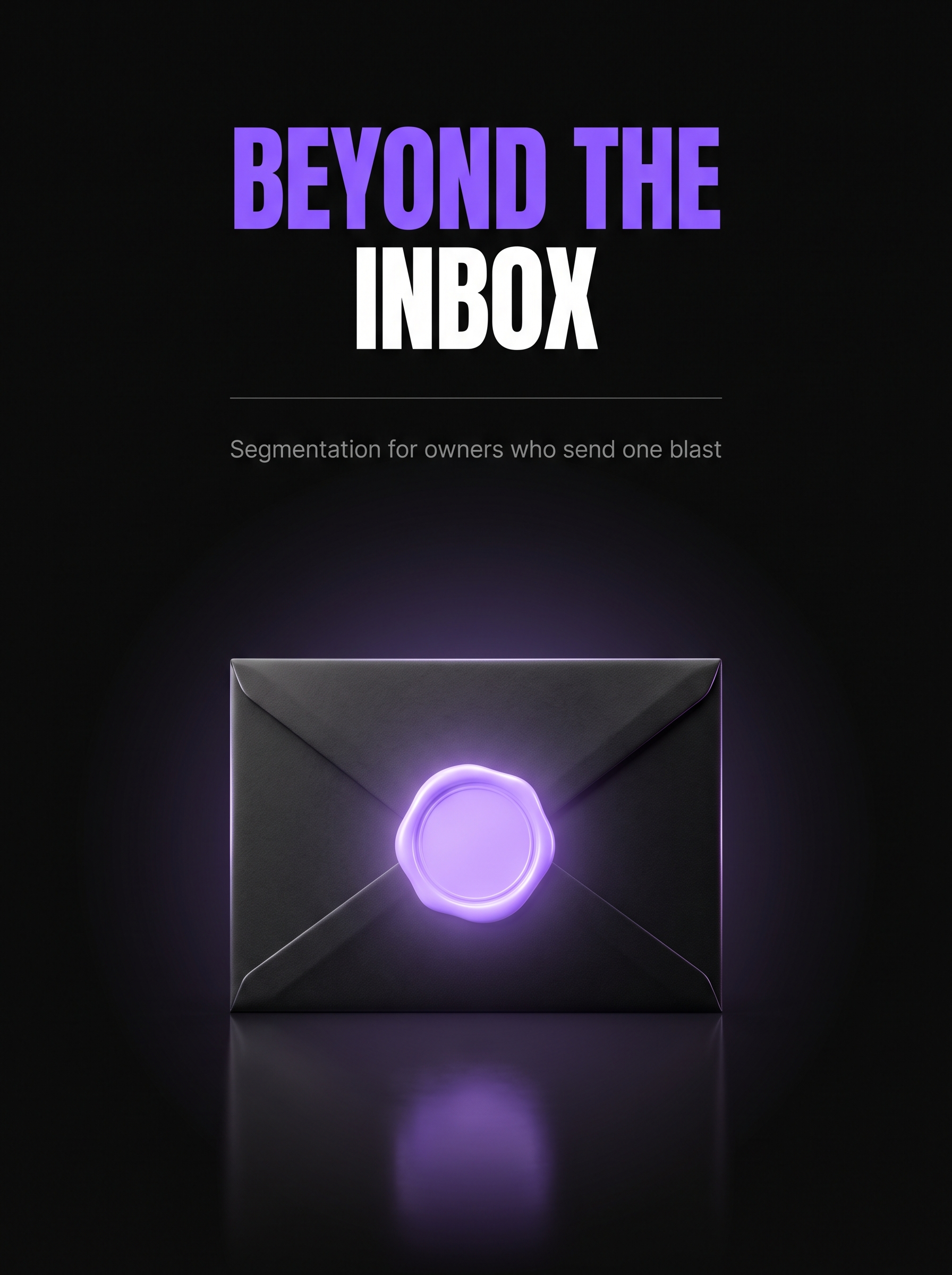 Beyond the Inbox cover, a glowing violet wax-sealed envelope on black, from Buscemi IT Solutions